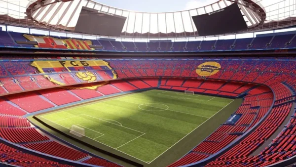 Barselonas "Camp Nou" stadions. UEFA Čempionu līga