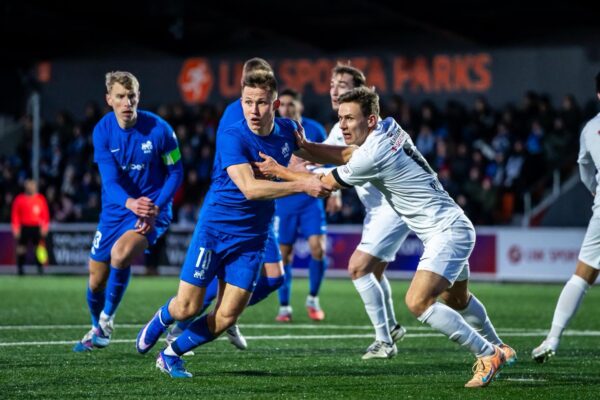 "RFS" pret "Ogre United". Latvijas Virslīga