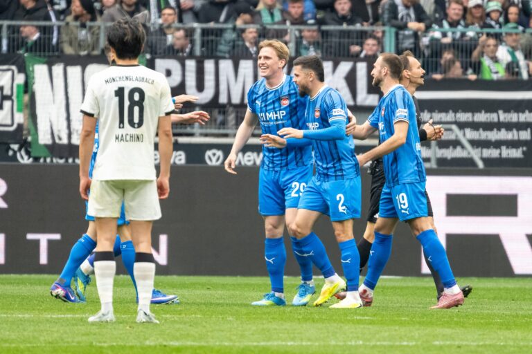 "Heidenheim" svin Marnona Buša vārtu guvumu