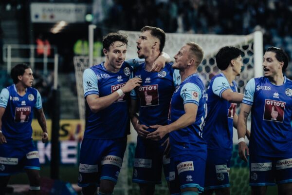 Andrejs Cigaņiks (no labās) un "Luzern". Šveices Superlīga