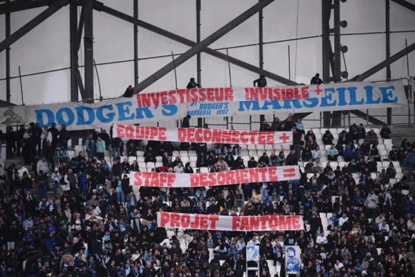 Marseļas "Olympique" fani. Francijas Ligue 1