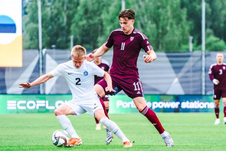 Latvijas U-21 izlase pret Igaunijas U-21 izlasi. Baltijas kausa izcīņa