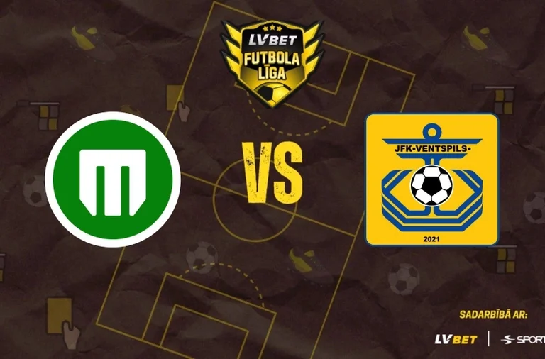 "Metta" pret "Ventspils". LVBet Latvijas pirmā līga