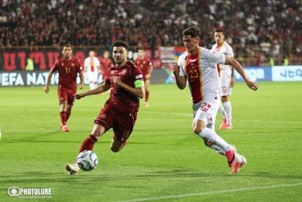 Armēnija pret Melnkalni. UEFA Nāciju līga