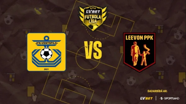 "Ventspils" pret "Leevon/PPK". LVBet Latvijas pirmā līga