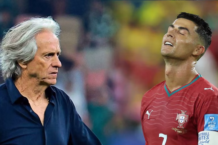 Žorže Žezuss un Krištianu Ronaldo. Portugāles futbola izlase