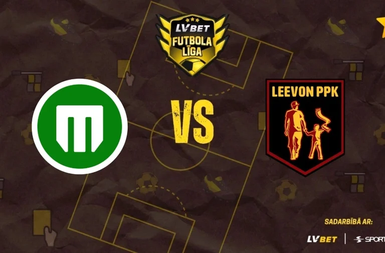 "Metta" pret "Leevon/PPK". LVBet Latvijas pirmā līga