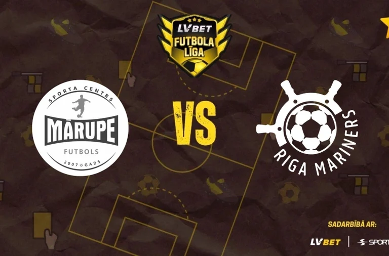 "Mārupes SC" pret "Riga Mariners". LVBet Latvijas pirmā līga